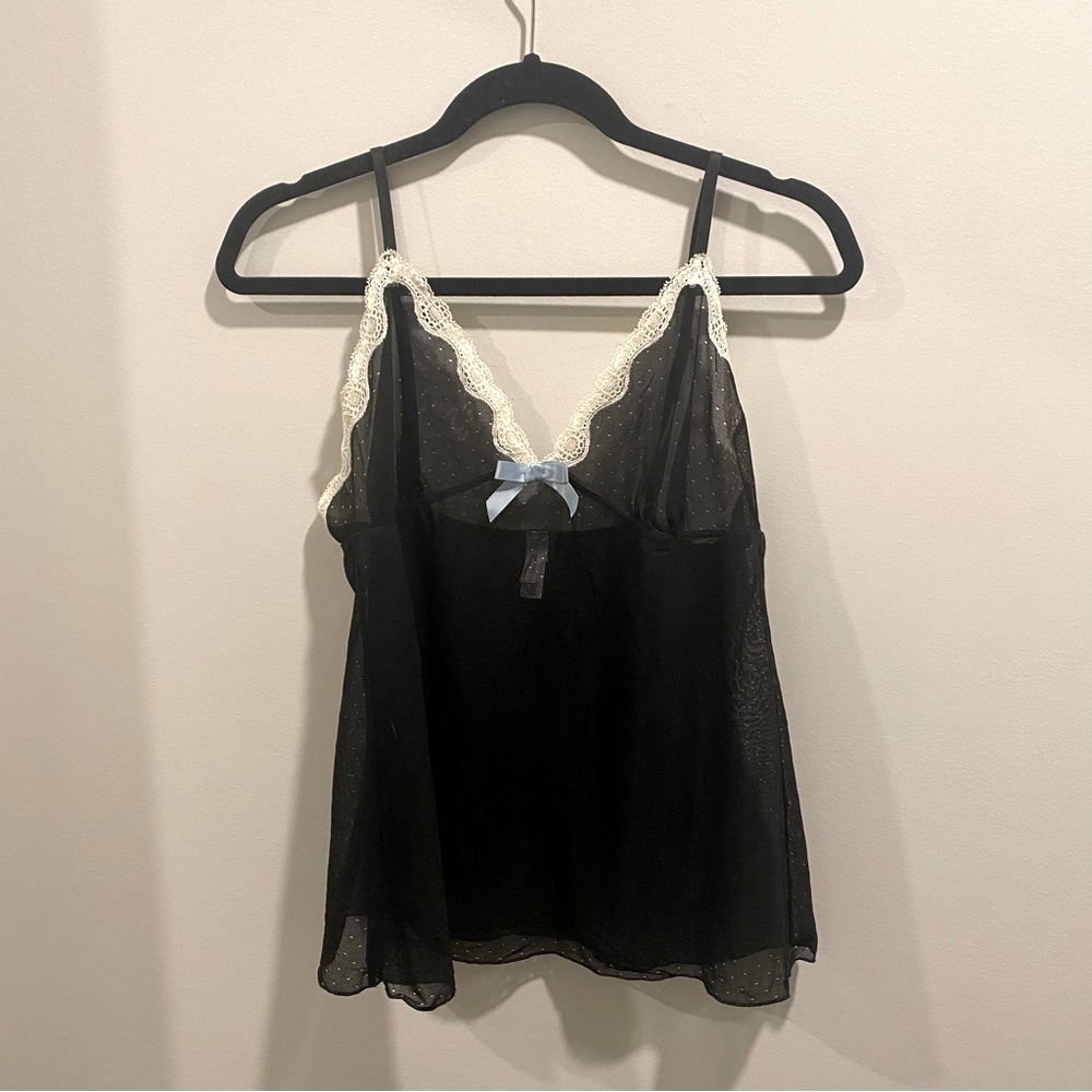 Gap Sheer Black Lace Camisole - Size L